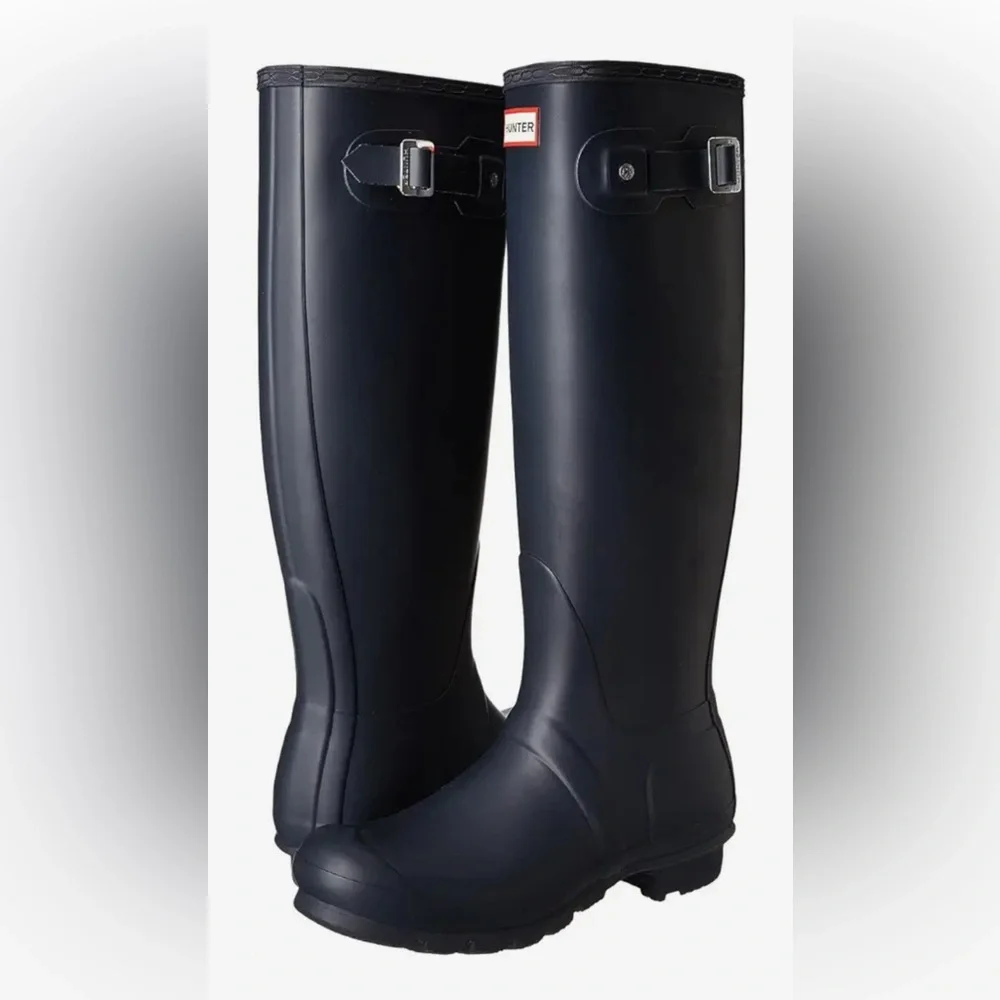 Hunter Classic Black Knee-High Boots fits us 10 - Picture 1 of 6
